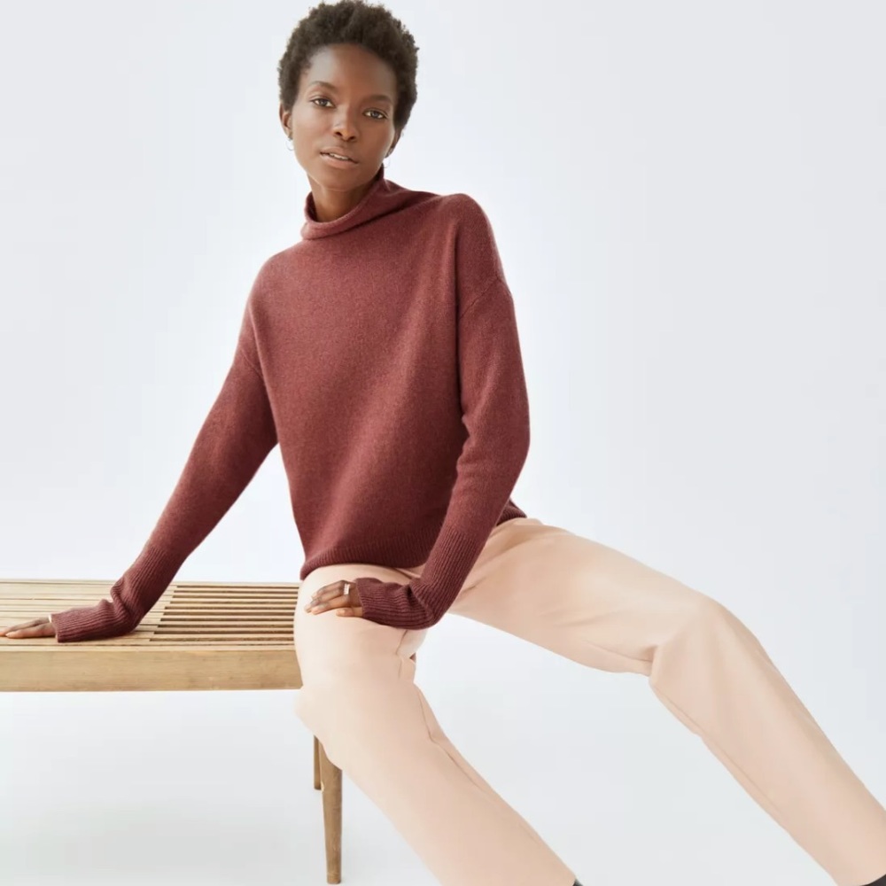 Wilfred Cashmere Cyprie Sweater in Ashy Rose